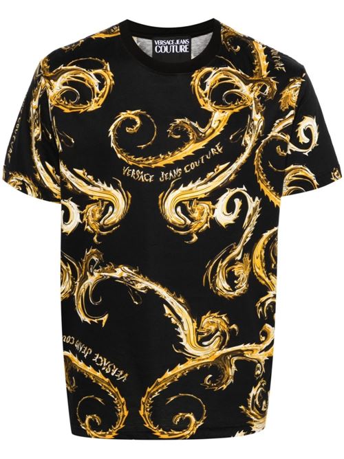 T-shirt uomo maniche corte Versace jeans Couture | 77GAH6S0JS388G89